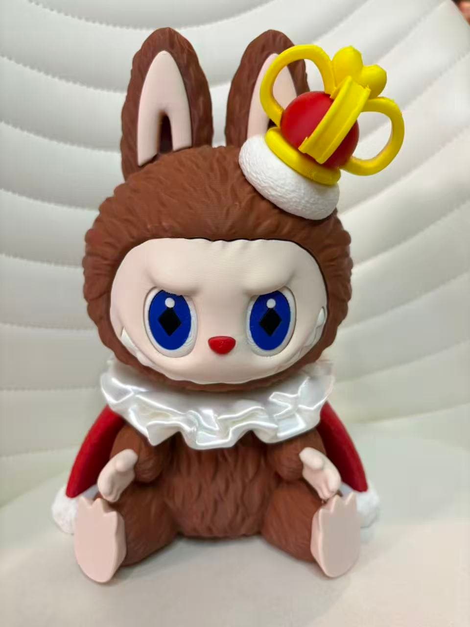 Labubu KING Edition 3D printed collectible figure — crowned regal design